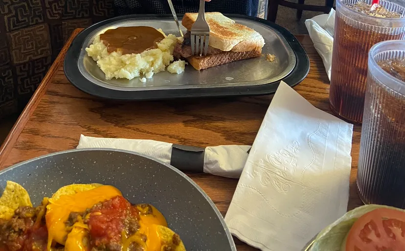 Roast Beef Sandwich and Mashed Potatoes and Gravy